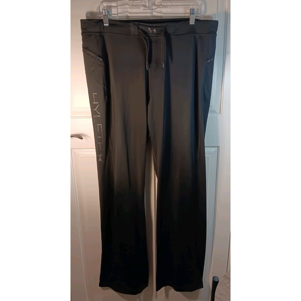 Hylete Men's Athletic Jogging Pants Size XL (38x34) Black Drawstrings Stretch